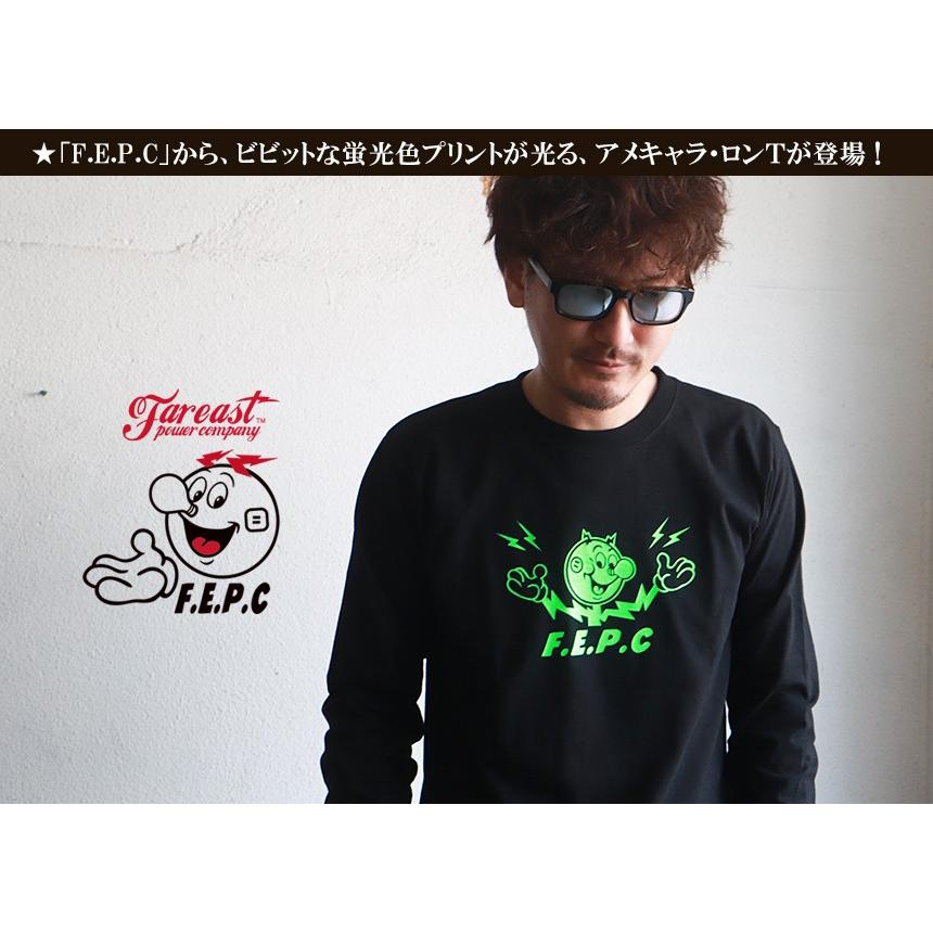 ロンｔ Fepc アメキャラ 蛍光色プリント ロングｔシャツ Fepc メンズ アメカジ ブギースタイル 通販 Paypayモール