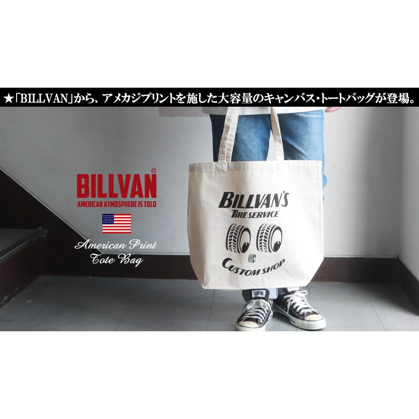 トートバッグ BILLVAN ナチュラル キャンバス TIRE SERVICE トートバッグ ビルバン｜boogiestyle｜02