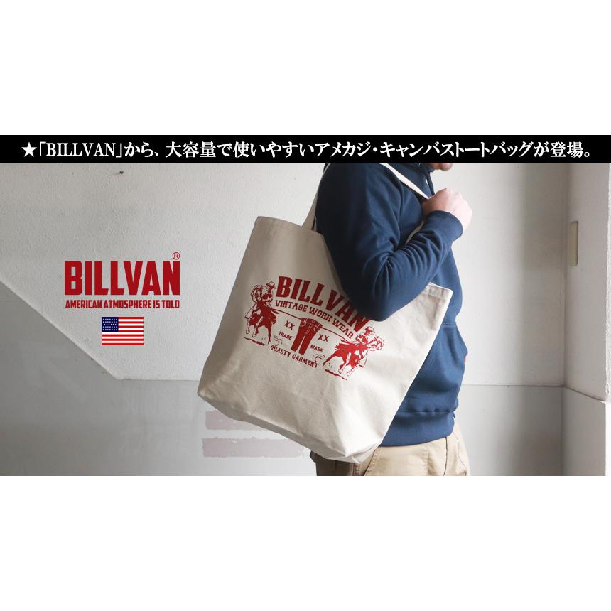 BILLVAN ナチュラル キャンバス アメリカンホース トートバッグ｜boogiestyle｜02