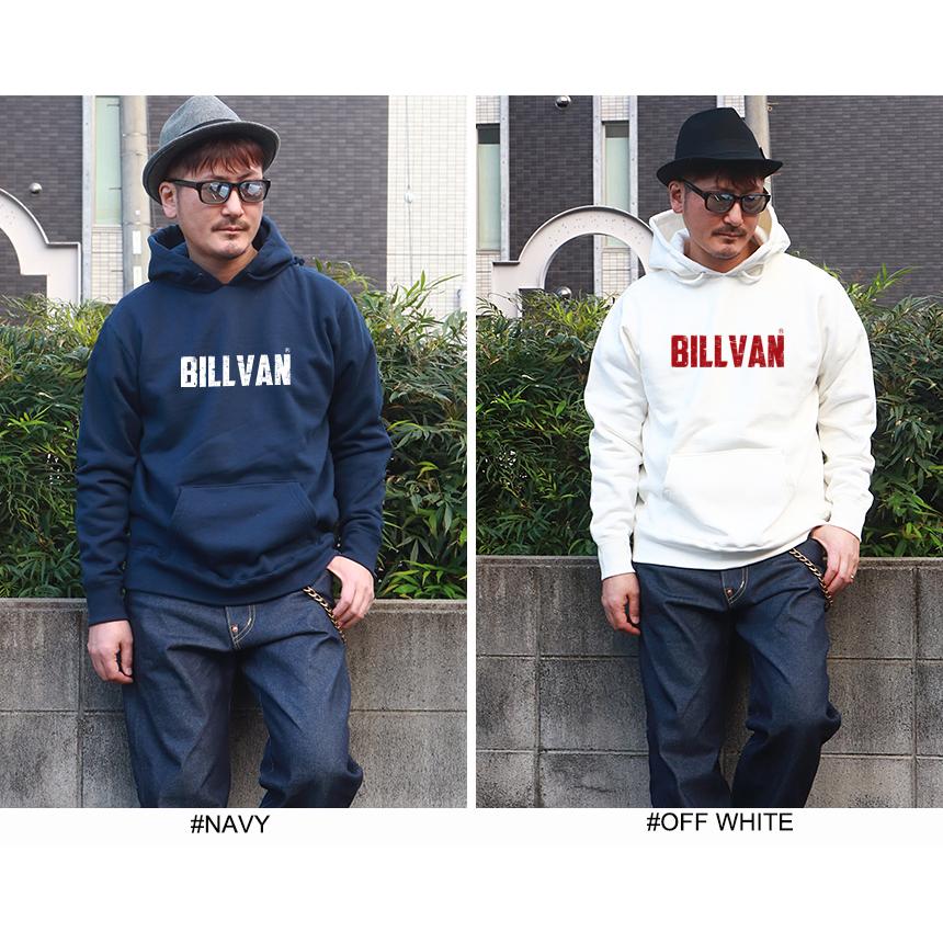 BILLVAN ヴィンテージロゴ・ヘビースウェット・プルパーカー 裏起毛 ビルバン｜boogiestyle｜03