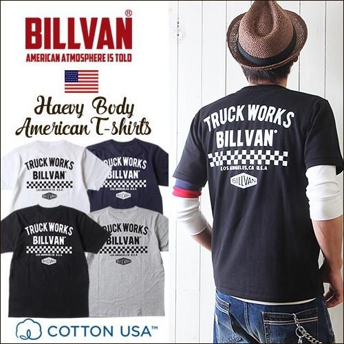 Tシャツ BILLVAN トラックワークス スタンダード 【高品質】 バックプリントTシャツ ビルバン ＼半額SALE 300308 メンズ アメカジ