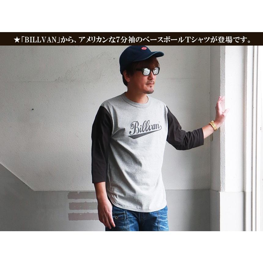 Billvan ７分袖アメリカンベースボールｔシャツ ビルバン アメカジ ブギースタイル 通販 Paypayモール
