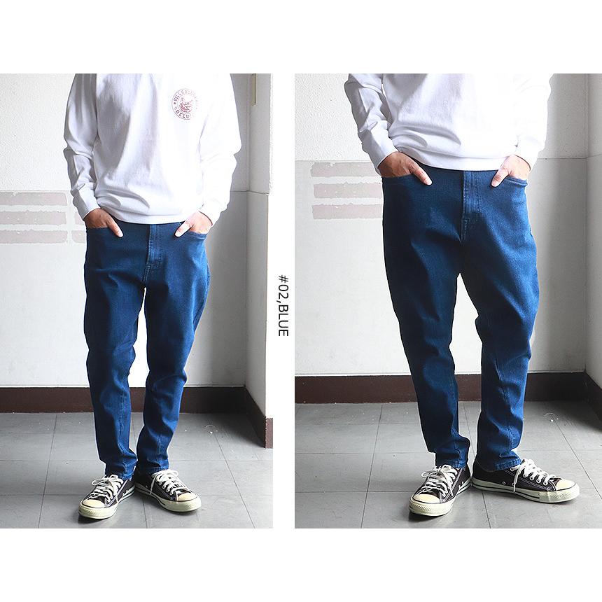 ボトム・テーパードスタイル ストレッチデニムパンツ ジーンズ  