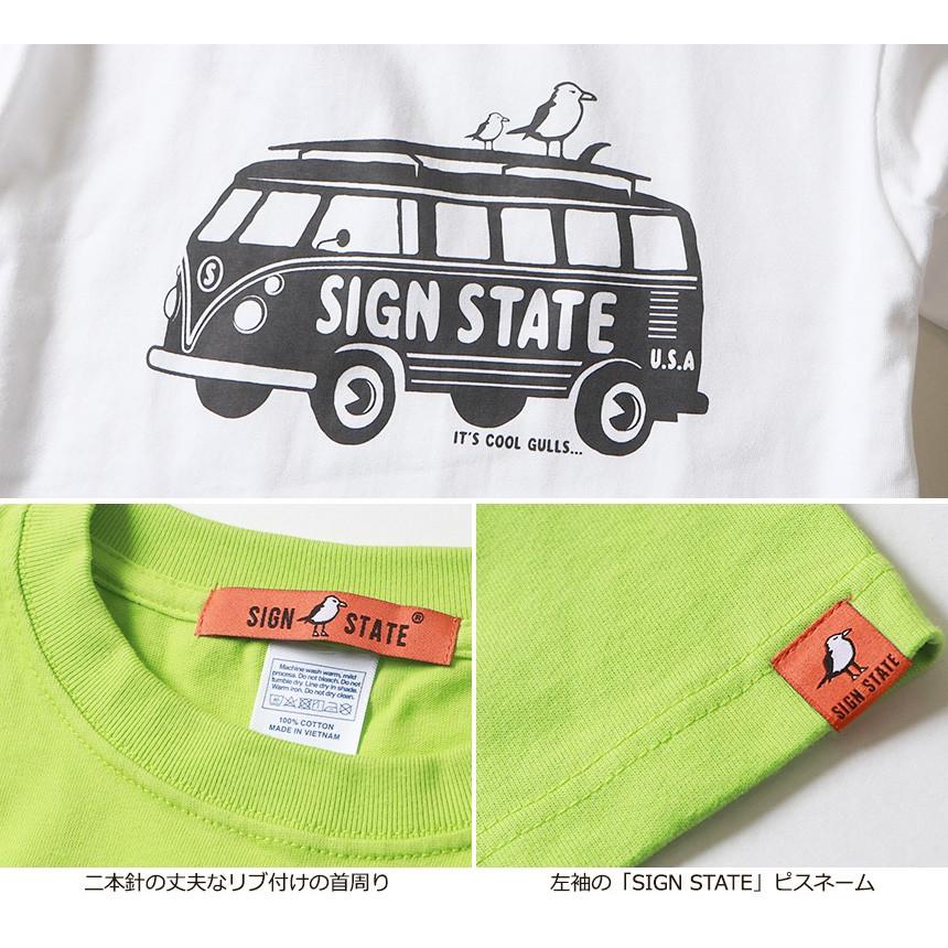 SIGN STATE ヘビーボディ On the Gulls バス プリント Tシャツ サインステート アメカジ サーフ メンズ アメカジ｜boogiestyle｜09