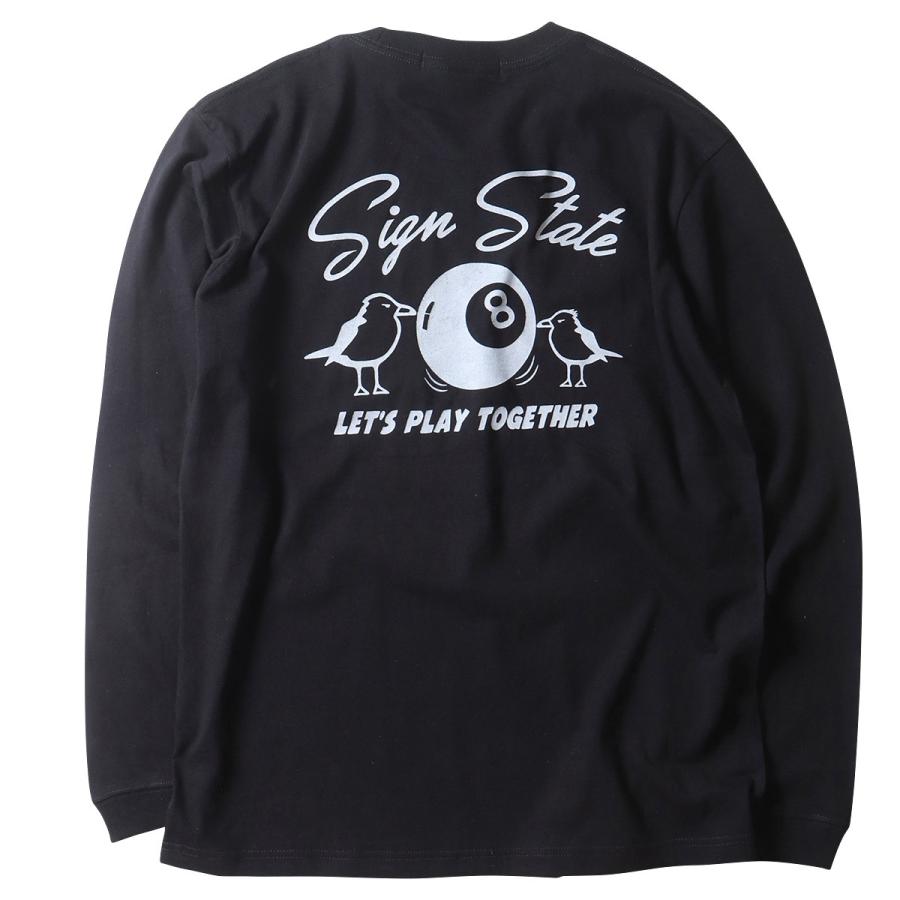 SIGN STATE ヘビーボディ プレイタイム・ビリヤード ロングTシャツ サインステート メンズ アメカジ｜boogiestyle｜10