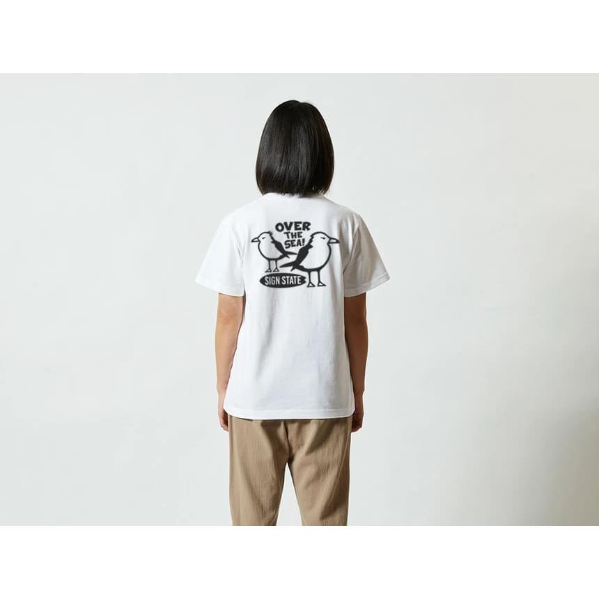SIGN STATE（サインステイト） OVER THE SEA バックプリントTシャツ 
