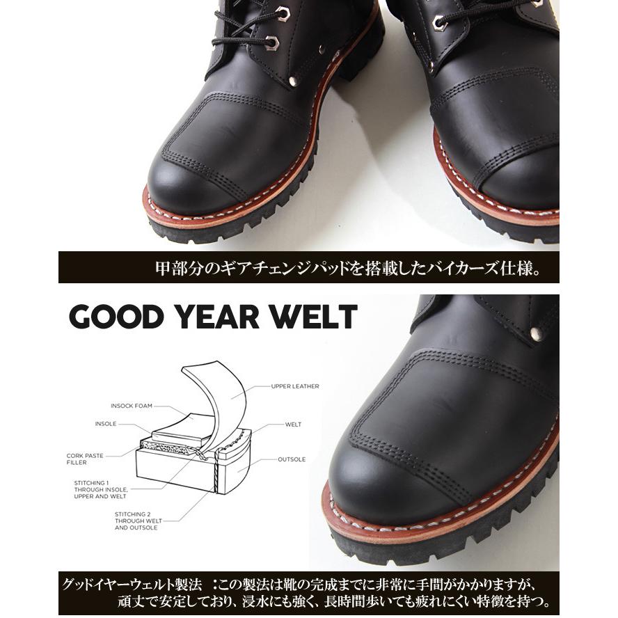 AVIREX（アヴィレックス） ブーツ YAMATO 本革バイカーズブーツ AV2100