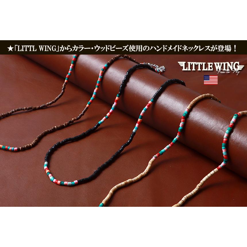 LITTLE WING エスニック ウッディ ビーズ・ネックレスkkg-742 リゾートアクセサリー セブ島｜boogiestyle｜02