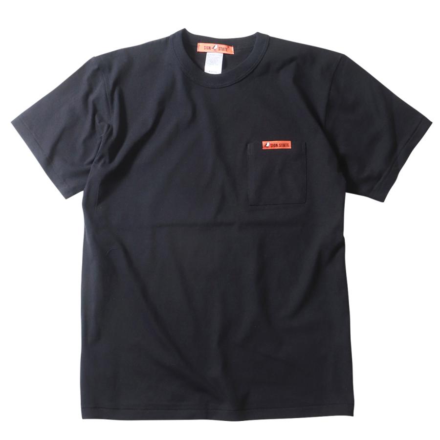SIGN STATE オープンエンド・コットン・ポケット Tシャツ サイン