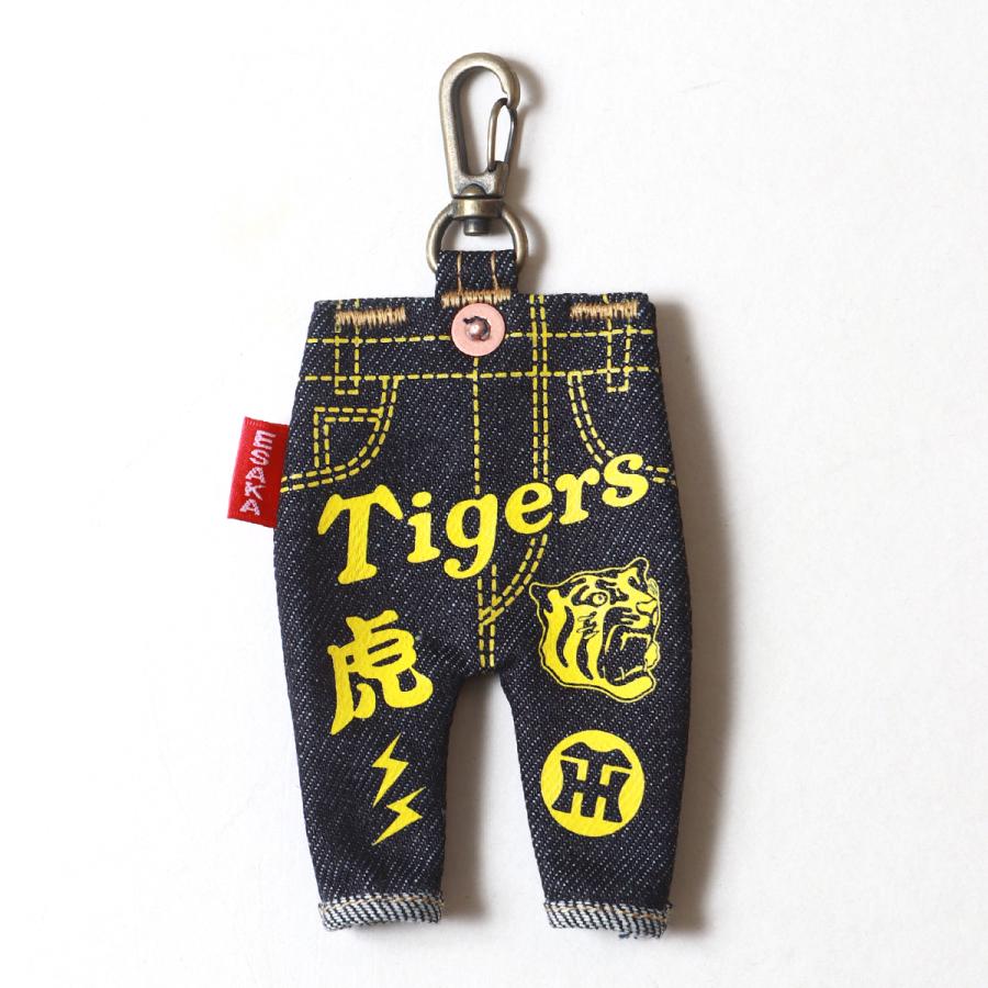 阪神タイガース×江坂ジーンズ 虎ロゴジーンズキーホルダー 球団承認
