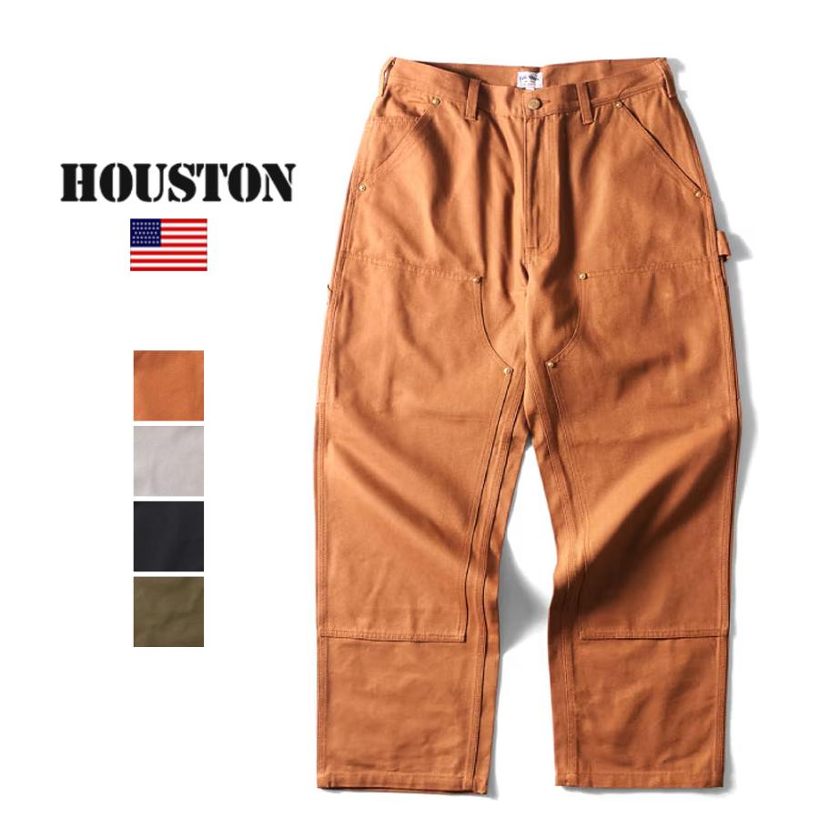HOUSTON（ヒューストン） 10167 ダックダブルニーペインターパンツ 日本製生地 ワークパンツ メンズ : ブギースタイル - 通販 ...