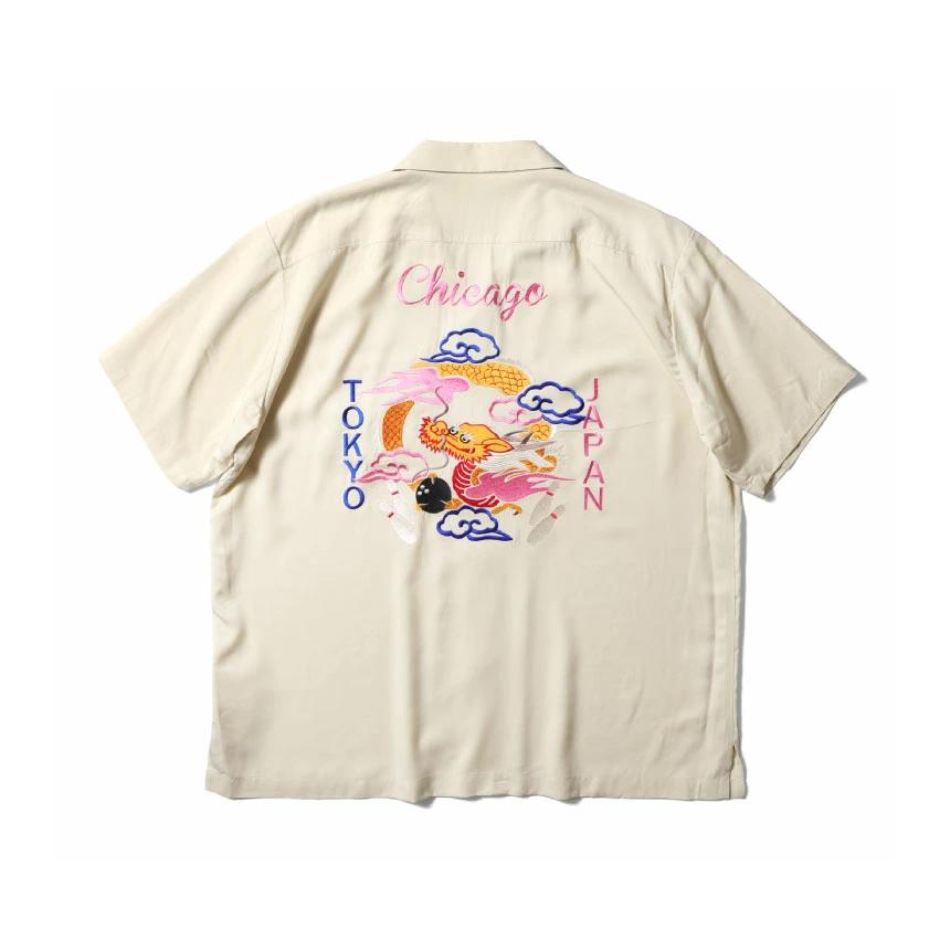 HOUSTON（ヒューストン） 41176 DRAGON ボウリングシャツ ボーリング