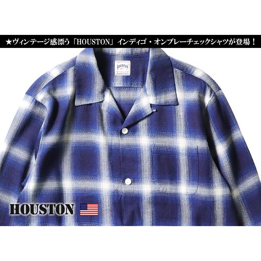 HOUSTON（ヒューストン） 41272 インディゴヘリンボーンオンブレー