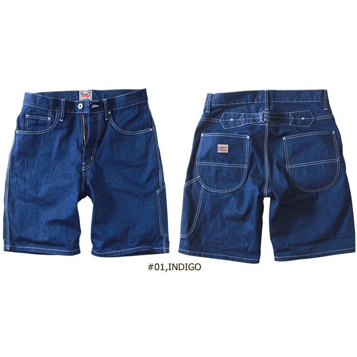 HOUSTON×BILLVAN 日本製 ワーキング・デニムショートパンツ ONE WASH メンズ アメカジ｜boogiestyle｜04