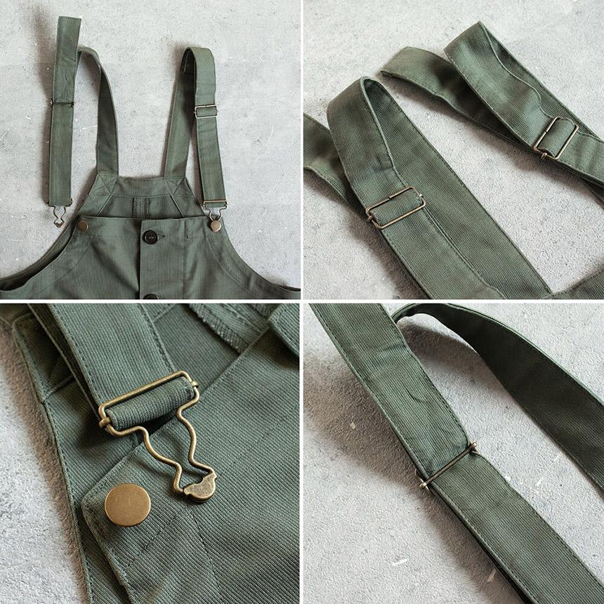 フランス海軍タイプ プリント デッキパンツ オーバーオール メンズ