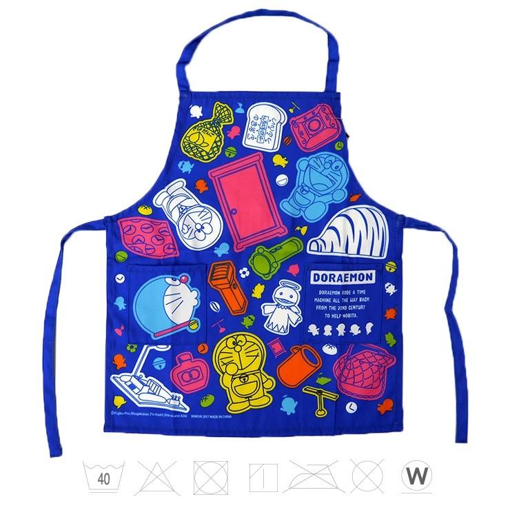 子供用エプロン ドラえもん エプロン ブルー キッズ用 キャラクター