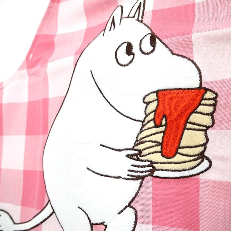 ムーミン キャラクターエプロン エプロン ミイ パンケーキ 刺繍 いちご アップリケ プリント サイドボタン ちびのミイ ラン型 幼稚園 保育士 先生 給食 かわいい バッグ エプロン ブギウギストア 通販 Yahoo ショッピング