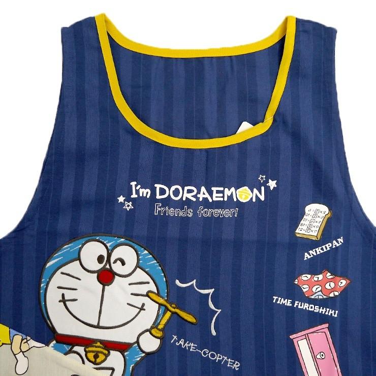 キャラクターエプロン ドラえもん エプロン 大小つめつめ チュニックエプロン 刺繍 のび太 アップリケ プリント サイドボタン 大きい刺繍 ラン型 幼稚園 保育士 バッグ エプロン ブギウギストア 通販 Yahoo ショッピング