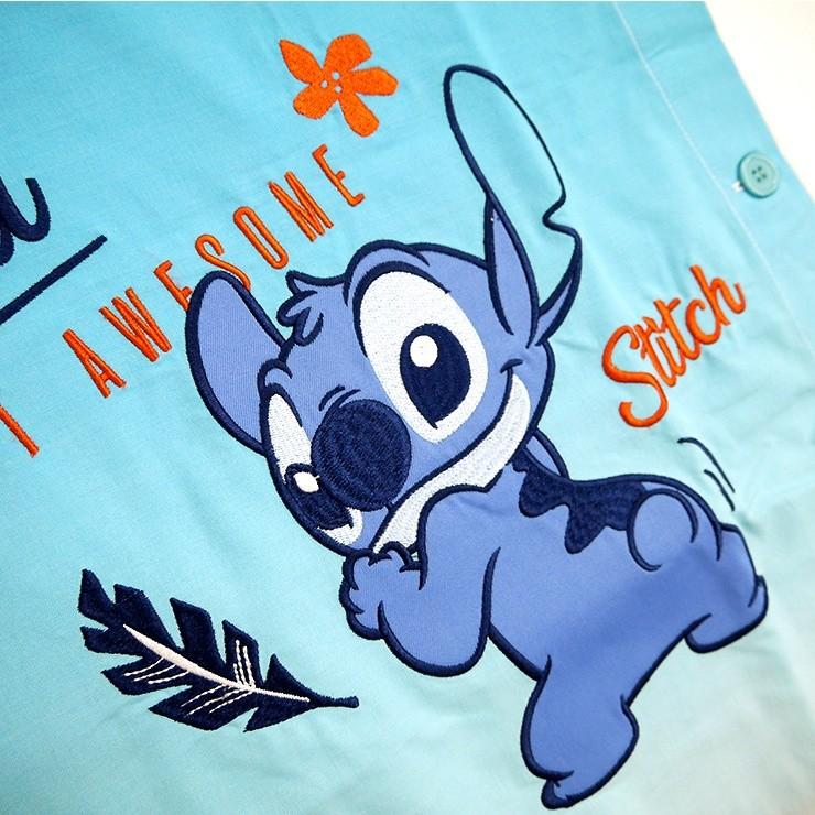 キャラクターエプロン スティッチ エプロン チュニックエプロン グラデーション 刺繍 アップリケ ペン差しループ プリント サイドボタン 大きい刺繍 ラン型 幼稚 バッグ エプロン ブギウギストア 通販 Yahoo ショッピング