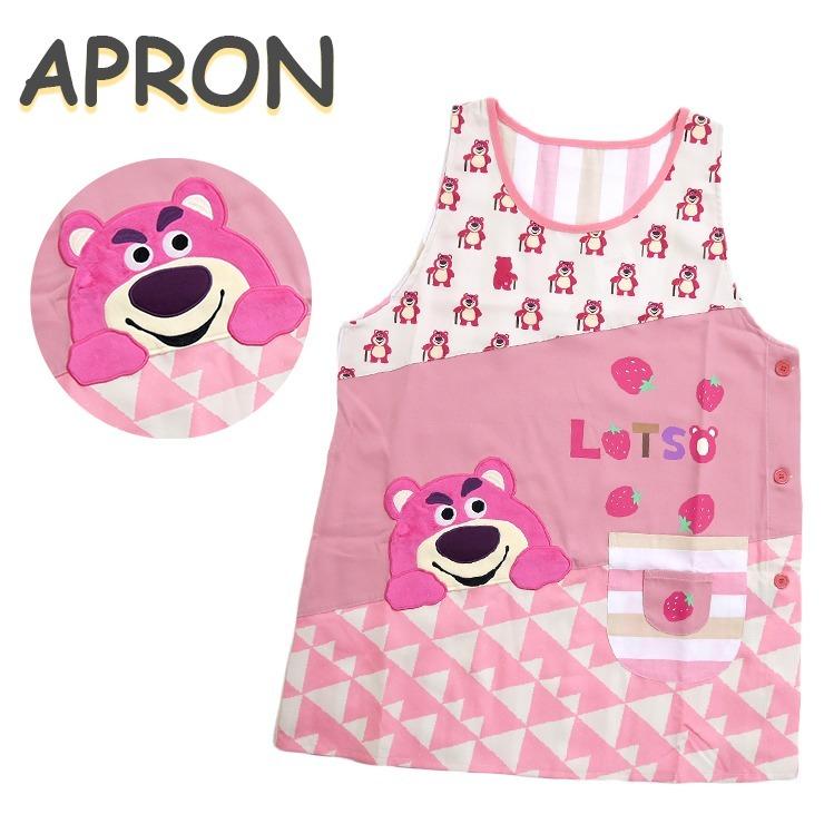ロッツォ キャラクターエプロン Disney トイストーリー エプロン ふわふわキャラ 幾何学 ピンクのクマ 切替 アップリケ サイドボタン ラン型 幼稚園 保育士 給食 バッグ エプロン ブギウギストア 通販 Yahoo ショッピング