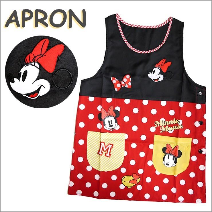 ミニーマウス チュニックエプロン 保育士 キャラクターエプロン エプロン ディズニー ちょっとなりきりエプロン かわいい アップリケ刺繍入り 水玉 人気 バッグ エプロン ブギウギストア 通販 Yahoo ショッピング