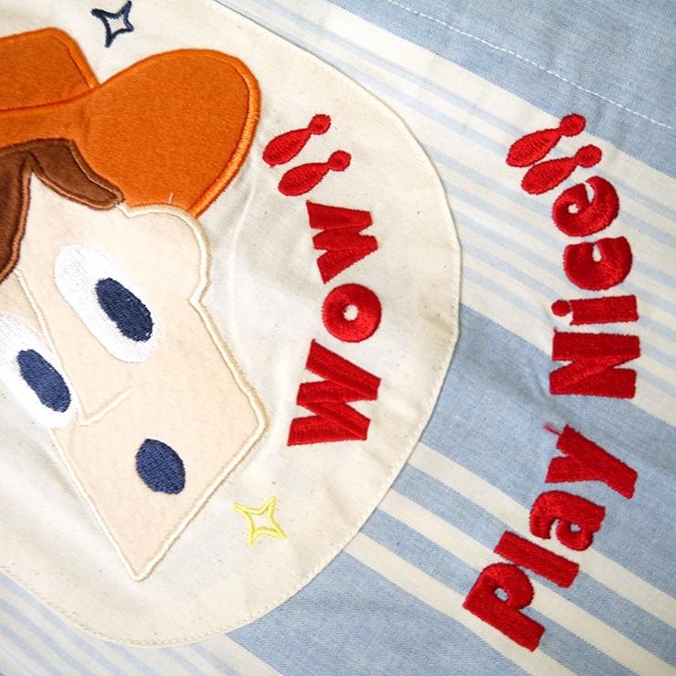 トイストーリー キャラクターエプロン エプロン ウッディー バズ リトルグリーンメン おもちゃ いろいろ刺繍 刺繍 アップリケ プリント サイドボタン バッグ エプロン ブギウギストア 通販 Yahoo ショッピング