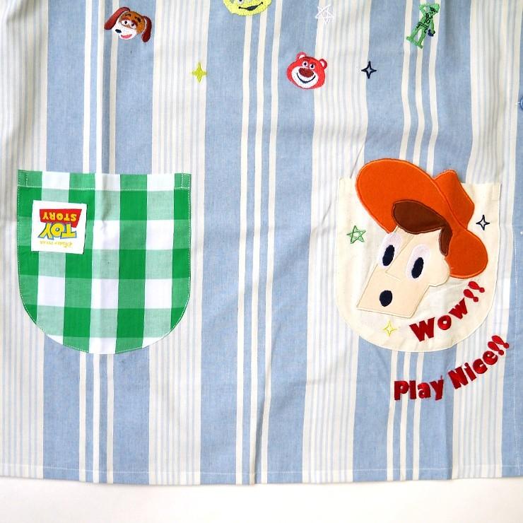 トイストーリー キャラクターエプロン エプロン ウッディー バズ リトルグリーンメン おもちゃ いろいろ刺繍 刺繍 アップリケ プリント サイドボタン バッグ エプロン ブギウギストア 通販 Yahoo ショッピング