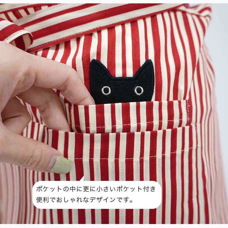 Mさま同梱になりました。　新品未使用　アナスイ　エプロン　背当てタイプ　黒 Atsuko Matano マタノアツコ エプロン チュニックエプロン 黒猫