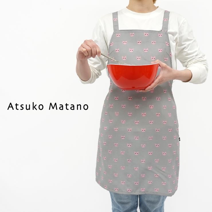 マタノアツコ エプロン ブランド雑貨 百貨店ブランド Atsuko Matano  またのあつこ 猫 アツコマタノ レディース クロスエプロン 大人かわいい おしゃれ ギフト｜boogiewoogie-store｜05