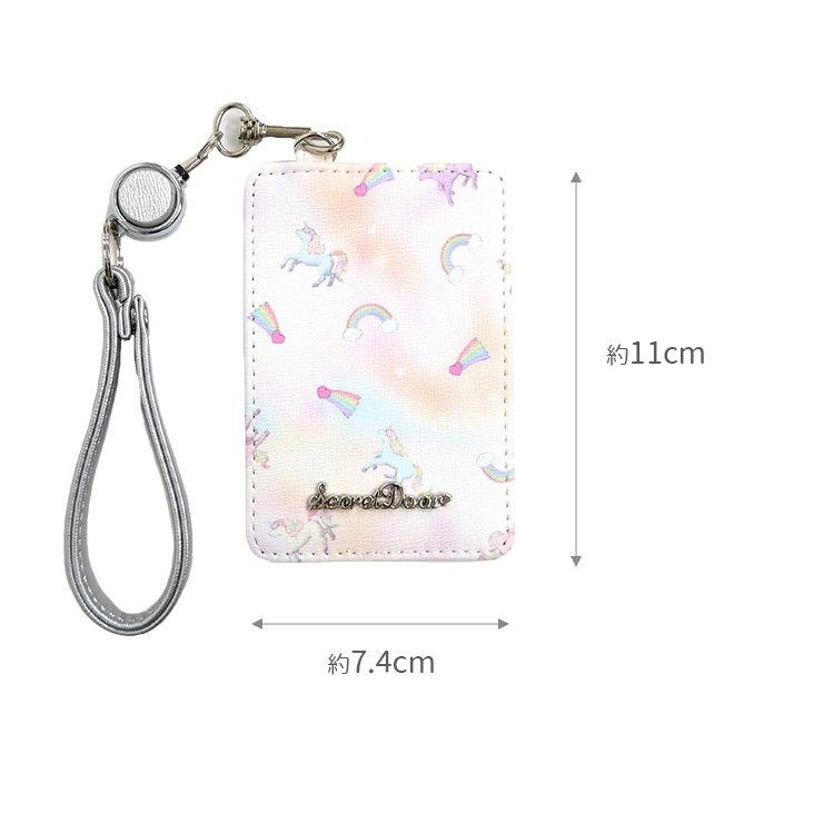 リール付きパスケース パスケース 女の子 ユニコーン ゆめかわいい ガールズ レディース ゆめかわ ファンシー 単面 かわいい 定期入れ カード入れ パステルカラ バッグ エプロン ブギウギストア 通販 Yahoo ショッピング