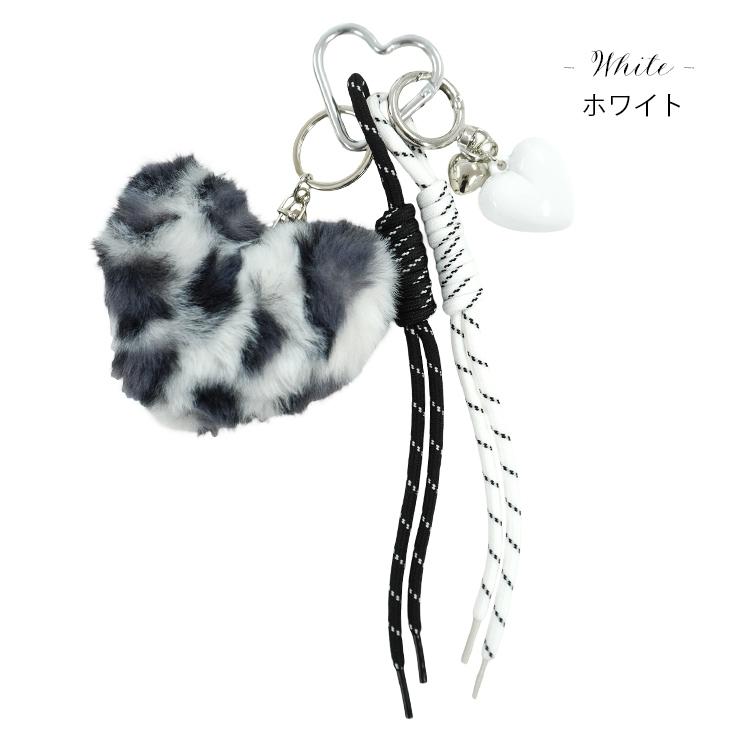 チャーム キーホルダー バッグチャーム ストラップ ファー レオパード
