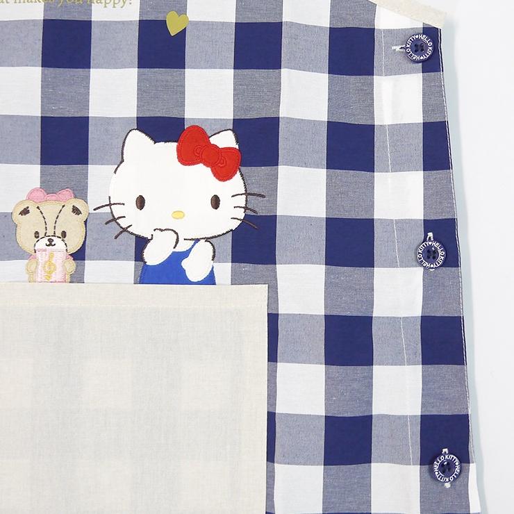 ハローキティ エプロン 大きいサイズ 保育士 かぶるだけ LL 3L 4L