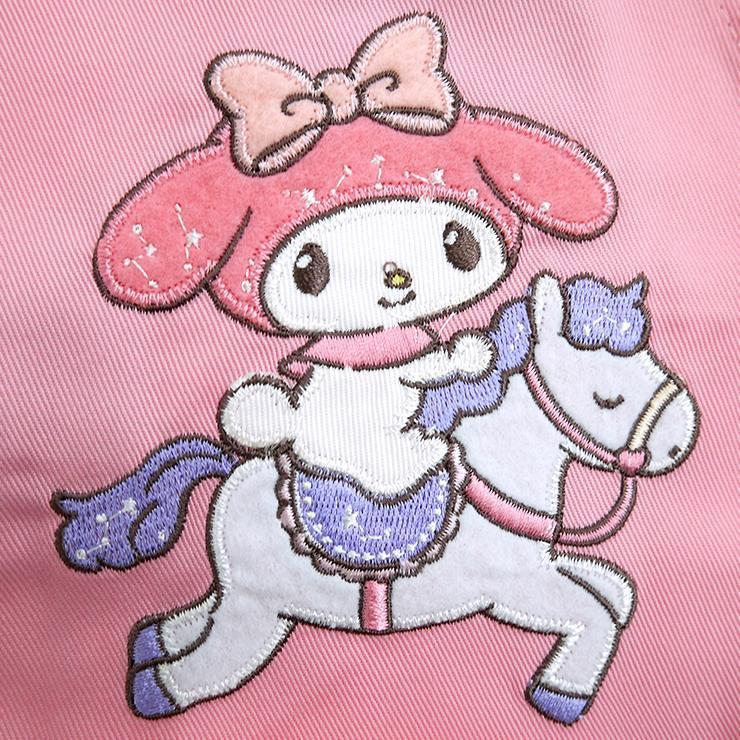 マイメロディ キッズエプロン キッズ ピンク パープル キャラクター