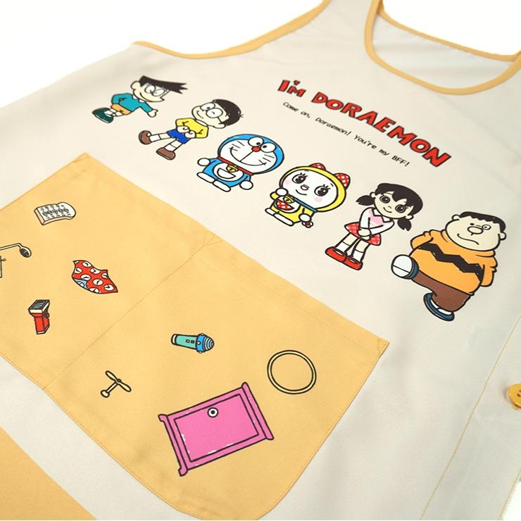 エプロン おしゃれ 大きめ 保育士 ドラえもん キャラクター ll 3l 4l