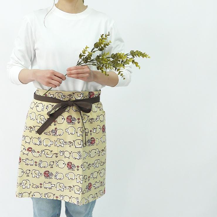 Lisa Larson（リサラーソン） エプロン 猫 ギャルソン 日本製 前掛け