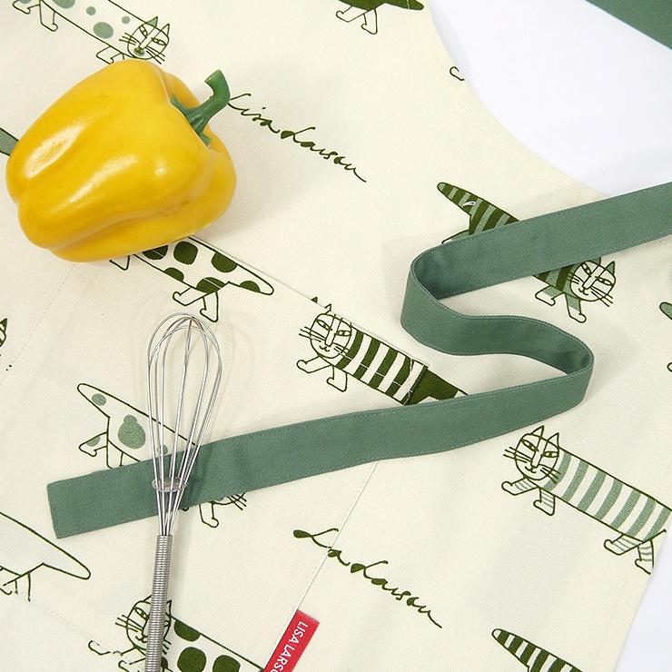 Lisa Larson（リサラーソン） エプロン ブランド 日本製 クロス型 北欧