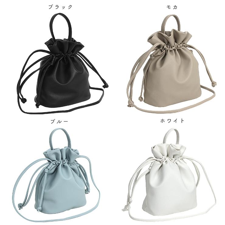 ショルダーバッグ 巾着 かわいい 2way ミニショルダー 巾着