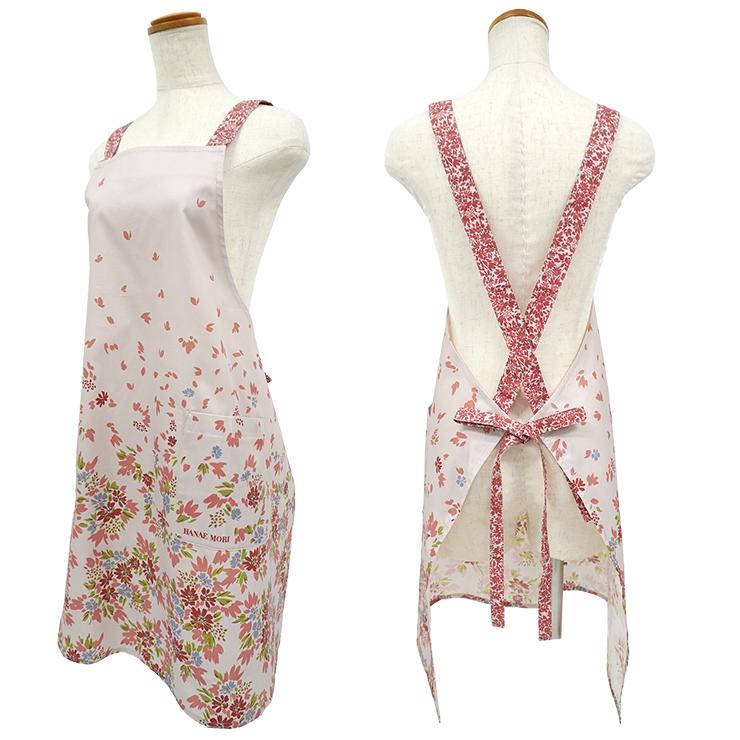 ☆新品未使用☆【HANAE MORI】森英恵 フリルエプロン エプロン HANAE MORI エプロン ハナエ モリ ワンピース おしゃれ 花柄 綿