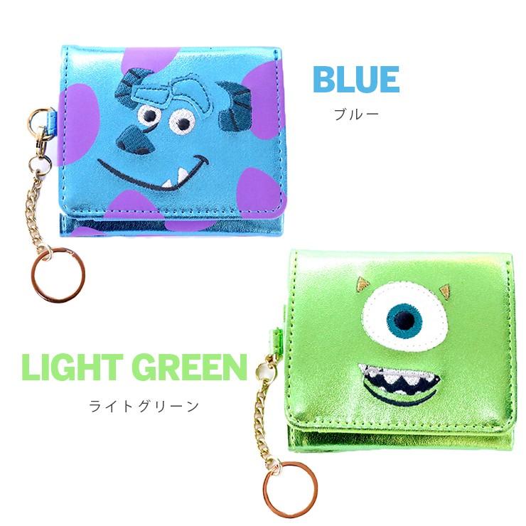 ミニ財布 三つ折り財布 モンスターズインク ディズニー かわいい 財布 ウォレット マイク サリ フェイス 刺繍 刺繍ワッペン メタリック D St321 バッグ エプロン ブギウギストア 通販 Yahoo ショッピング