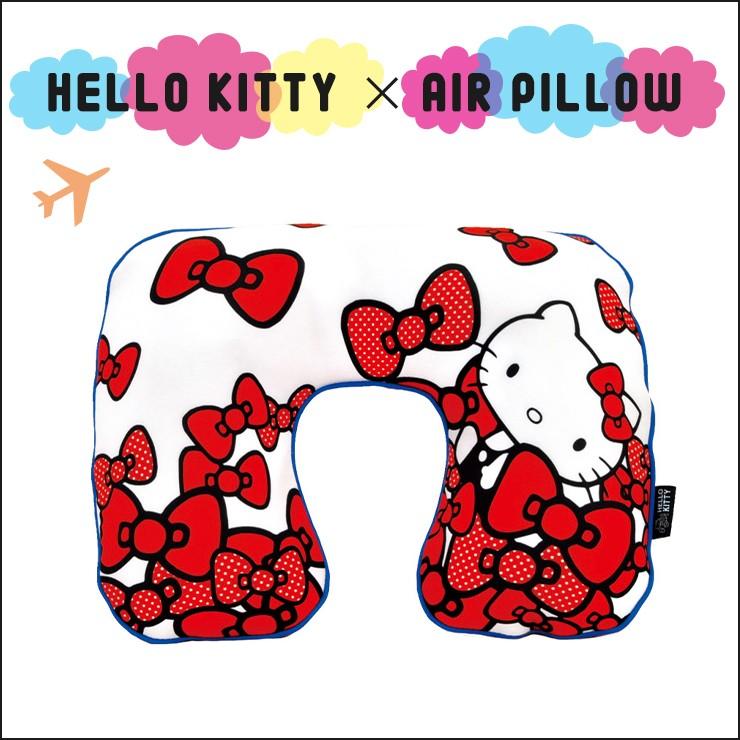 ハローキティ エアピロー 便利グッズ かわいい ネックピロー トラベルグッズ 飛行機 海外旅行グッズ 首枕 空気枕 クッション トラベルピロー トラベル Ktrb001 バッグ エプロン ブギウギストア 通販 Yahoo ショッピング