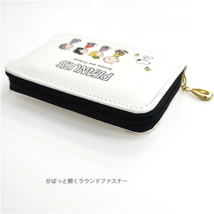 PEANUTS コインケース ラウンドファスナー スヌーピー 小銭入れ