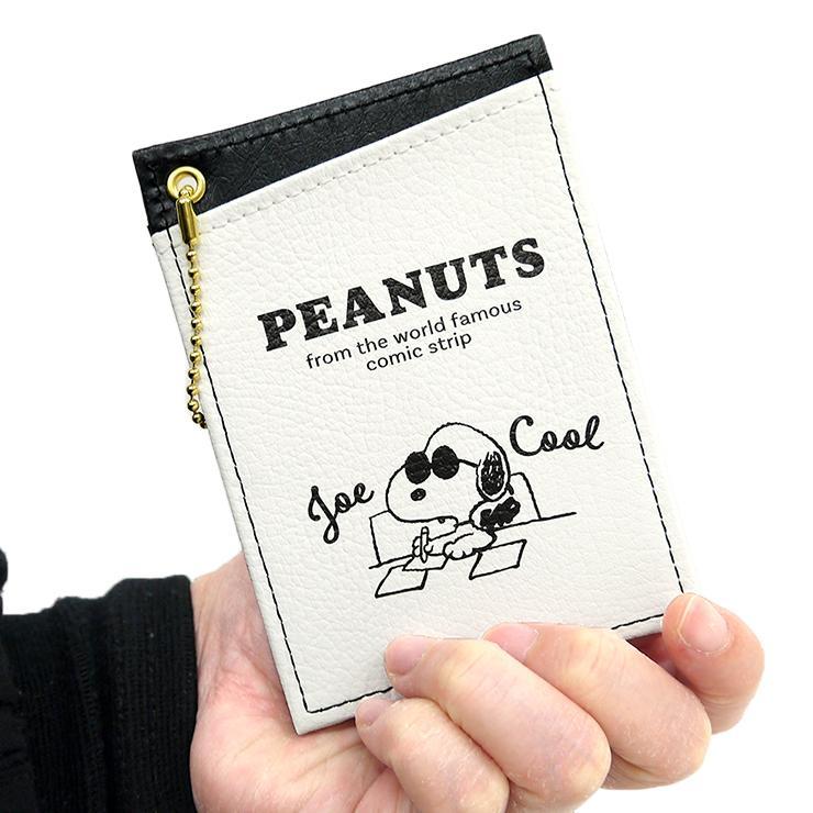 PEANUTS パスケース 定期入れ カードケース スヌーピー ジョークール