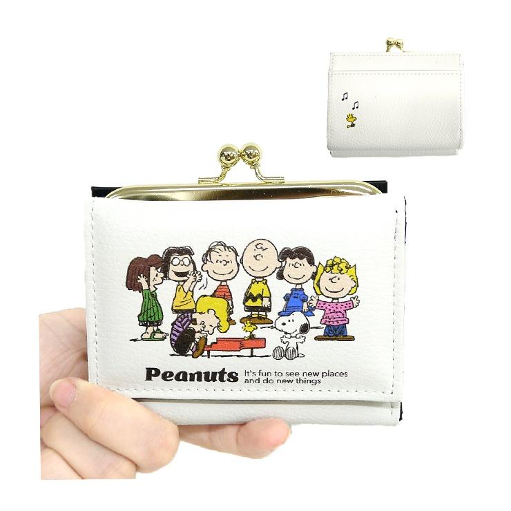 PEANUTS 財布 スヌーピー ミニ財布 三つ折り財布 がまぐち チャーリー
