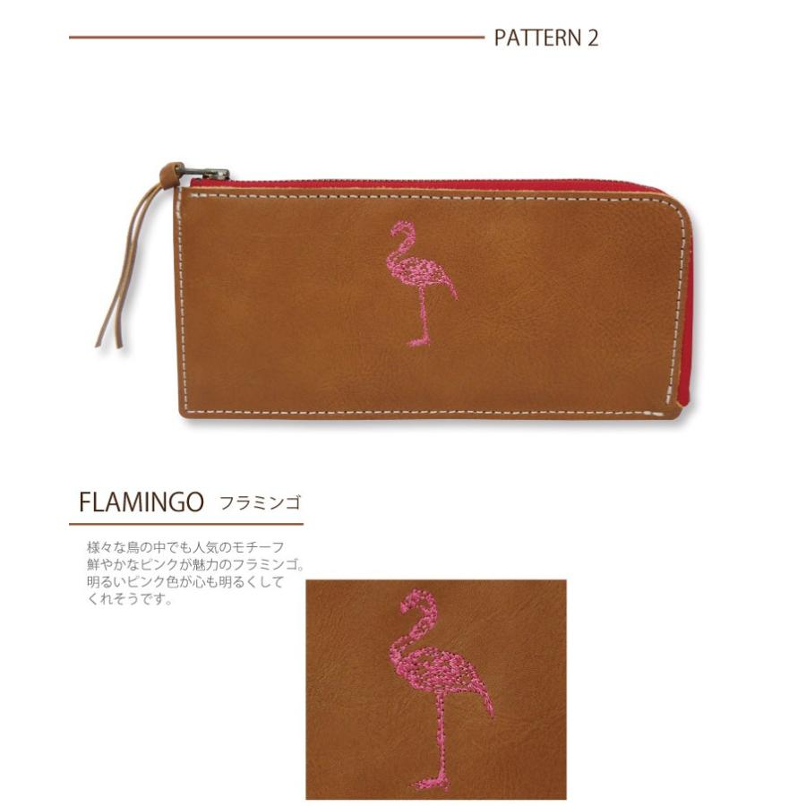 本革 財布 長サイフ ナチュラル ブランド 革小物 シンプル お財布 牛革 定期券入れ カードケース 梟 ふくろう グッズ フクロウ フラミンゴ 日本製 Rn 004 バッグ エプロン ブギウギストア 通販 Yahoo ショッピング