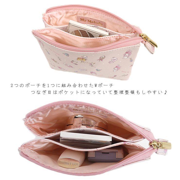 サンリオ Wポーチ ポーチ シナモロール マイメロ クロミ 小物入れ 二層式ポーチ 化粧ポーチ メイクポーチ サニタリーポーチ マイメロディー ギフト Sr1 16 バッグ エプロン ブギウギストア 通販 Yahoo ショッピング