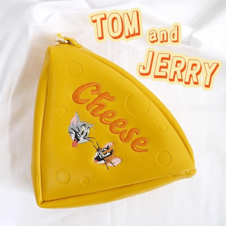 トムとジェリー グッズ ポーチ チーズ型ポーチ ワーナー トム ジェリー チーズ イエロー 刺繍 合皮 かわいい チーズシリーズ コスメポーチ 化粧ポーチ W Tj001 Ye バッグ エプロン ブギウギストア 通販 Yahoo ショッピング