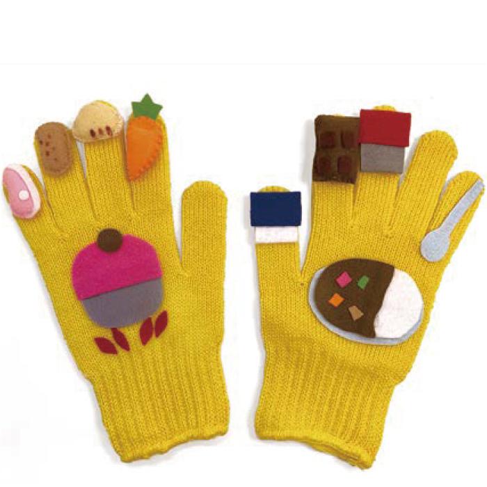 8509-4520）手袋シアター カレーライスの歌 布で遊ぶおもちゃ 入数：1