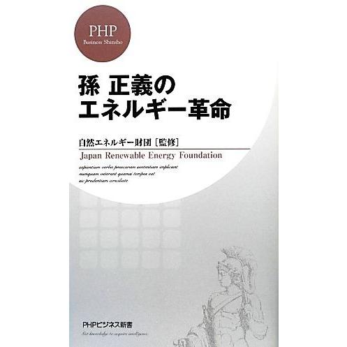 孫正義のエネルギー革命 ｐｈｐビジネス新書 自然エネルギー財団 Wilcon Com Pe