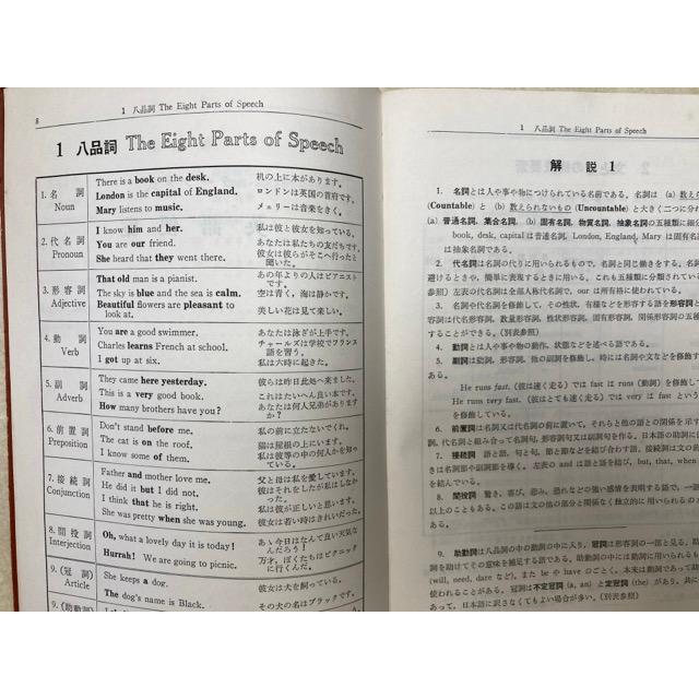テーブル式英語便覧 文法を中心として／瀧口直太郎／評論社 : 太田書店