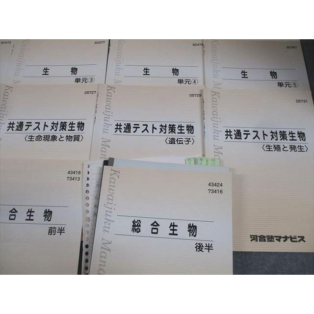 河合塾マナビス 生物 単元1〜7/共通テスト対策生物/総合生物 前/後半